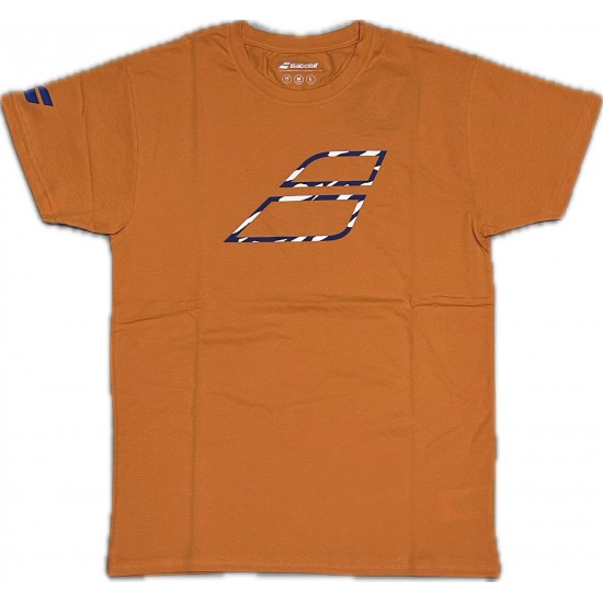 CAMISETA BABOLAT DRIVE COTTON - LARANJA/ROXO